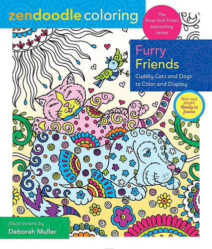 Libro Zendoodle Coloring: Furry Friends: Cuddly Cats And D