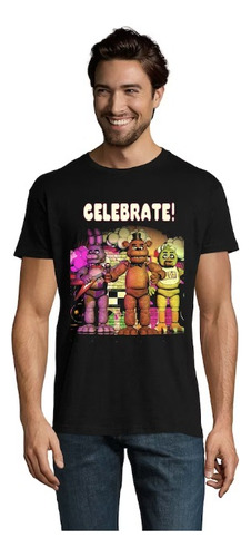 Polera Unisex  Five Nights At Freddy's Celebrate Estampado