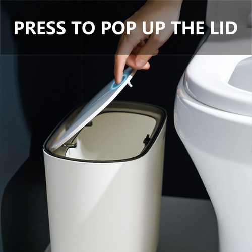 Cubo De Basura Automático De Baño Con Adsorción De Basura Co