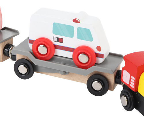 Toy Railway Kit, Juego De VĂas De Tren De Madera, Coordinaci