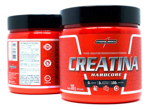 Creatina Integralmedica, 300 g, creatina, 100% pura, dura, sin sabor, en polvo Crea Pure Universal