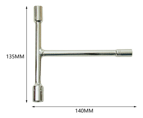 Chave De Soquete Sextavada Tipo T, 8 Mm, 10 Mm, 12 Mm