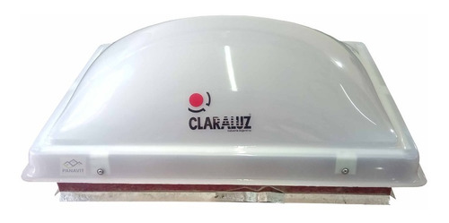 Claraboya Acrílico Bco Reforzada Techo 60x40 Base Galvanizad