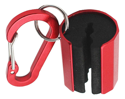 Soporte Para Caña De Mosca Accesorio De Bordes Lisos Rojo