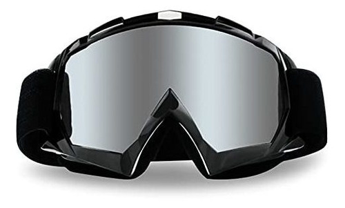 Gafas Moto 4-fq Uv Antirrayaduras Ciclismo-sliver Lens
