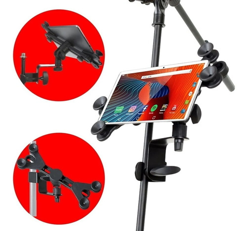 Soporte De iPad Tablet Celular Para Pie Microfono Sip105
