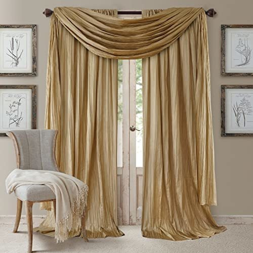 Cortinas Elrene Home Fashions Athena Juego De Cenefa Y Panel