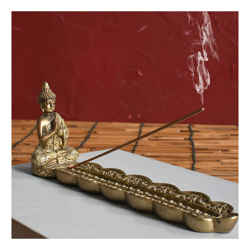 Quemador De Incienso De La Estatua De Buda De Oro, Soporte