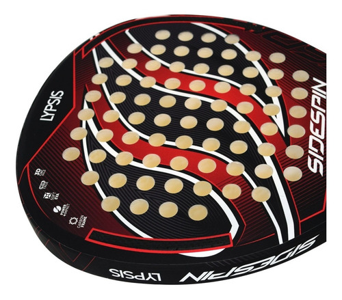 Imagen 2 de 5 de Paleta Padel Side Spin Lypsis Eva Carbon Frame
