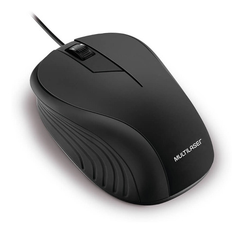 Mouse Óptico Emborrachado Usb 1200dpi Preto - Mo222