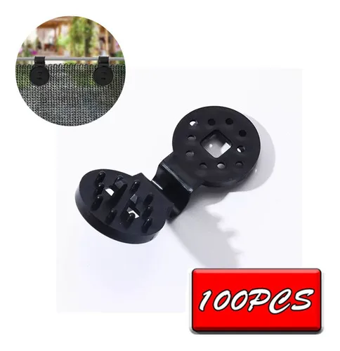 Presilla Para Fijación De Telas - Agroclips - 100 Unidades. Color Negro