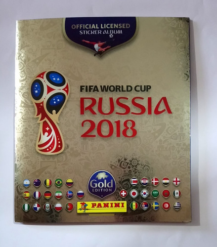 Álbum Panini Gold Edition Dorado Blando Rusia 2018  A Pegar