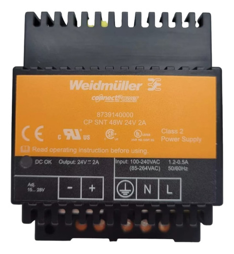 Fonte Alimentação Cp Snt 48w 24v 2a 50/60hz Weidmuller