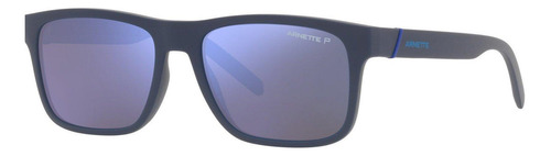 Óculos De Sol Arnette Polarizado Masculino Azul 0an4298 Armação Cinza Haste Cinza Lente Cinza-escuro Desenho Liso