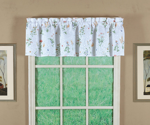 Today's Curtain Cenefa Floral Jardin Ingl 12 