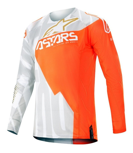 Polera Alpinestars Techstar Factory Metal 2020 (naranjo)