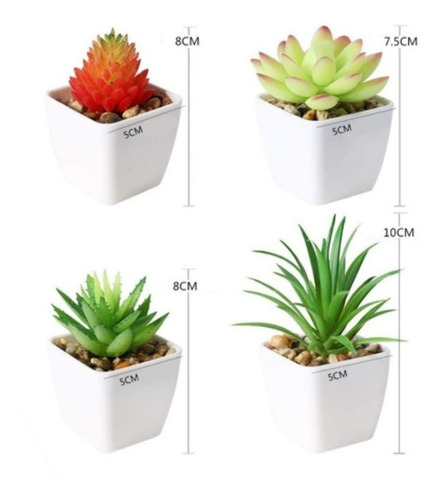 Imagen 3 de 4 de Mini Plantas Artificiales Decorativas.