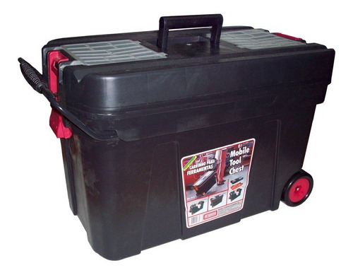 Caja Carro Herramientas Con Ruedas 25.5 Baul Organizador