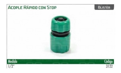 Imagen 2 de 4 de Acople Rapido Hembra Wembley Para Manguera 1/2'' Bremen 3122
