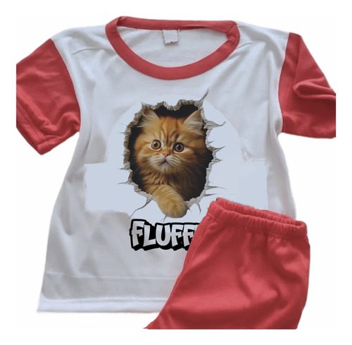 Pijamas Gatos Infantiles Con Nombres Personalizados - 6301