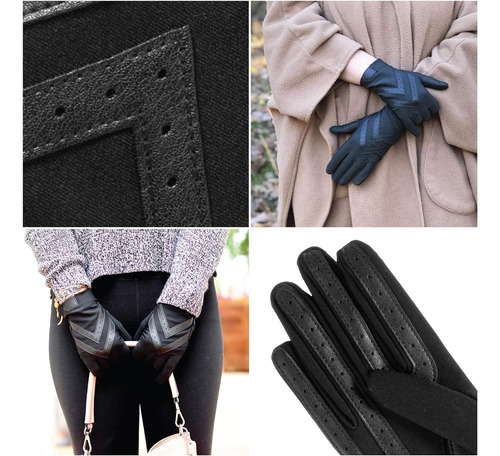 Isotoner Women's Spandex Shortie Touchscreen Gloves Large Ab