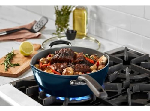 Juego De 4 Sartenes Cuisinart Preferred, Color Azul Marino