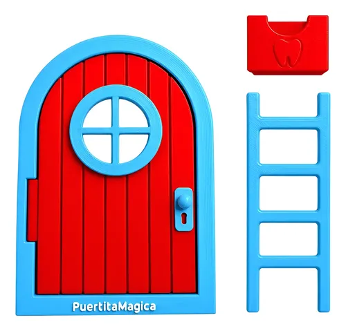 Puertita Mágica Rojo y Azul
