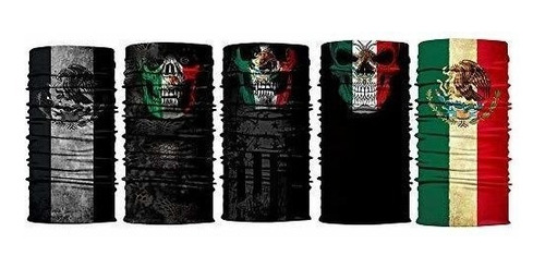 Unbrand - Máscara De Calavera Con Bandera De México, Multifu