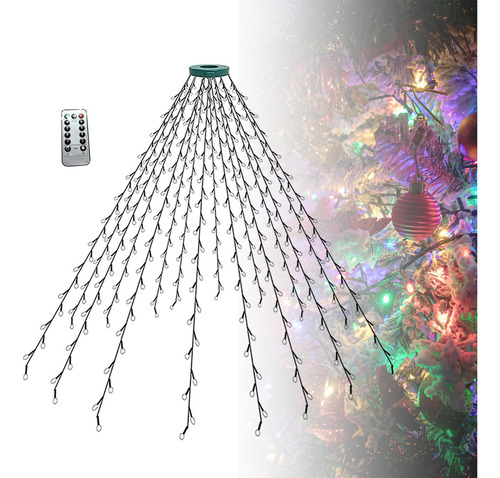 Luces De De Navidad Con Anillo, 1,5 M 200 Luces Luz De Color