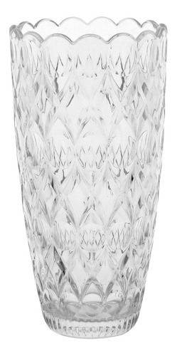 Angelica Vaso Decorativo Enfeite Casa 30x14cm Cristal Eco Cor Transparente