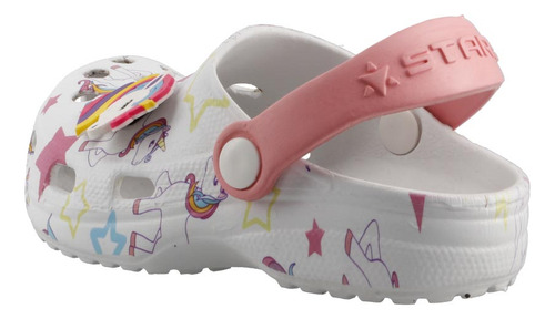 Sandalia 814358pv Blanco Estrellas Plastico Stars Playa The