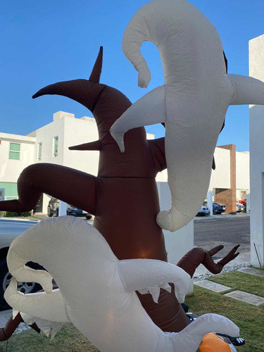Halloween Inflable / Árbol Terrorífico Y 2 Fantasmas / 2.5 M
