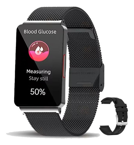 Reloj Inteligente Para Mujer Sacosding FH-EP08 Glucosa Ecg+ppg 1.57 Smartwatch Color de la correa Black mesh