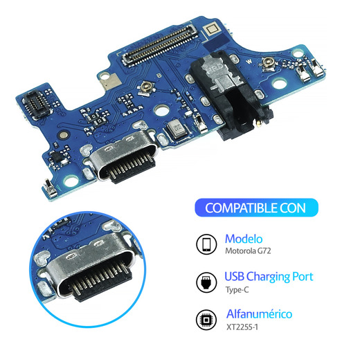 Flex Flexor Centro De Carga Para Motorola Moto G72 Xt2255-1