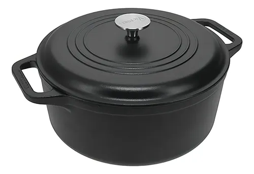 Olla De Hierro Con Tapa Curado Victoria 7 Litros 28cm
