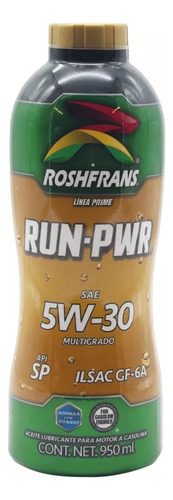 Aceite Motor 5w30 Run-pwr 950ml Roshfrans