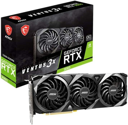 Tarjeta De Video Msi Ventus 3x Rtx 3060 12gb Ddr6