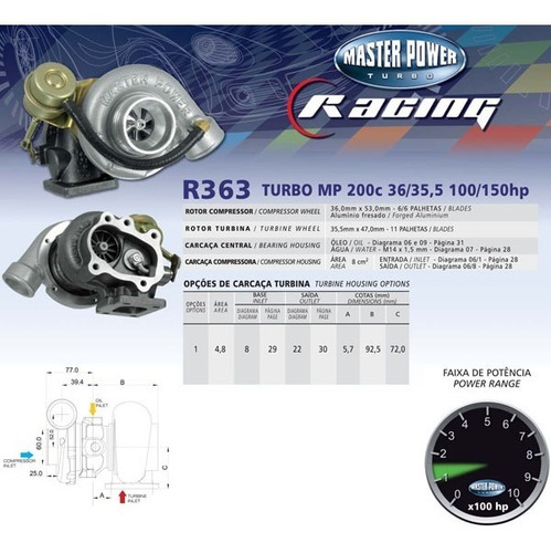 Imagem 5 de 6 de Kit Turbo Gm Corsa 1.0 Mpfi (com Coletor) - Com Turbina T2