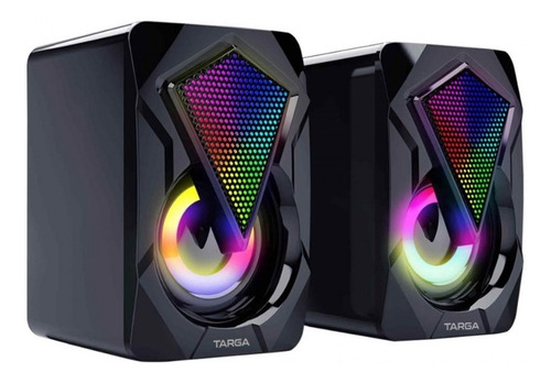 Parlantes Pc Gamer Usb Targa Diamondx 8w Led Stereo 3 Cts