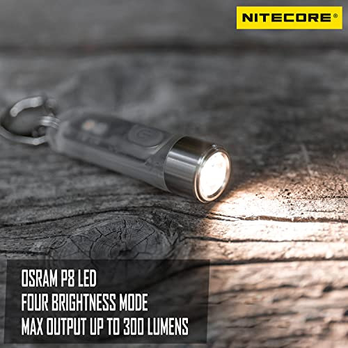 Linterna Llavero Nitecore Tiki 300 Lmenes Usb-c Recargable