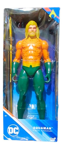 Figura Articulada Dc Aquaman Con Tridente 