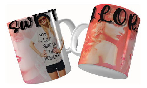 Taza Taylor Swift Regalo Coleccionable Con Portavasos Único