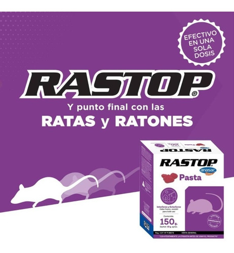 Rastop Pasta 150gr (uso Interior Y Exterior)