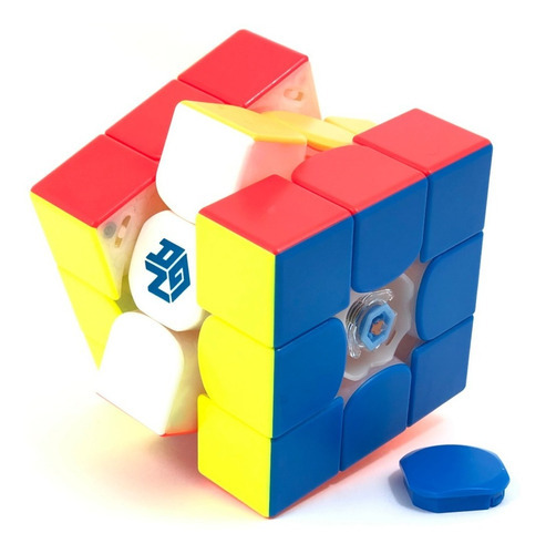 Cubo Rubik 3x3 Gan 11 M Pro Magnético Stickerless Color De La Estructura Frosted, Primary