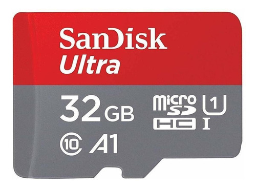 Imagem 1 de 4 de Cartão de memória SanDisk SDSQUAR-032G-GN6MA  Ultra com adaptador SD 32GB