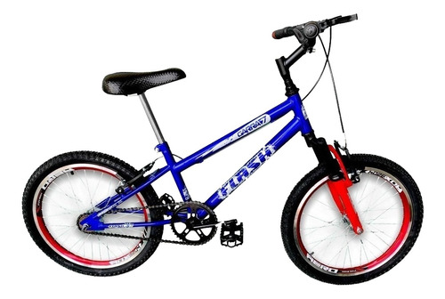 BMX infantil Garra7 Flash aro 20 freios v-brakes cor azul