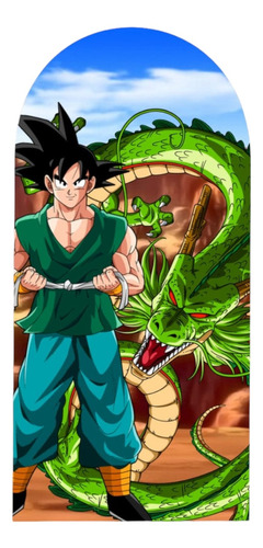 Funda  Dragon Ball Goku Mampara Punta Redonda O Media Luna 