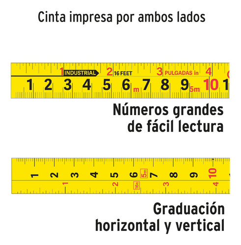 Flexómetro Gripper Contra Impact. 8m Cinta 25mm Truper 14579