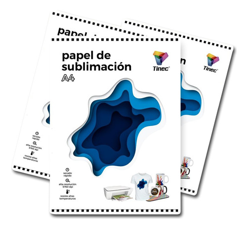 Papel Sublimacion O Sublimar Tinec 100hojas A4 Secado Rápido