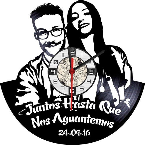 Reloj Disco Lp /vinyl Clock Acetato Personalizado Fotografía